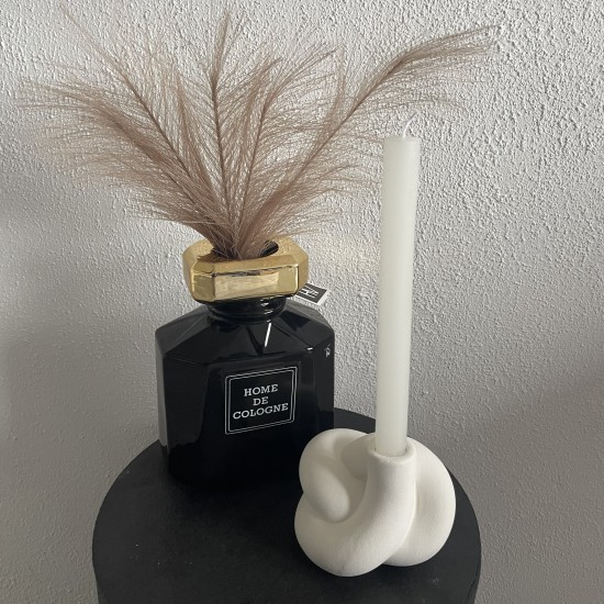 parfum vaas zwart goud