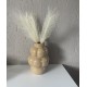 Bubbel vaas Beige